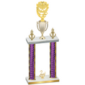 Double Purple Glacier Second Place Pickleball Trophy