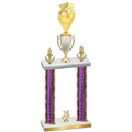 Double Purple Glacier Year Pickleball Trophy