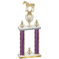 Double Purple Glacier Victory Horses Trophy