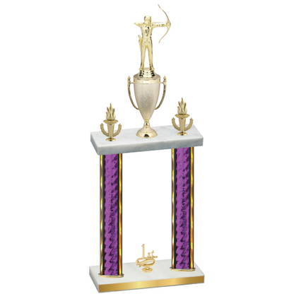 Double Purple Glacier First Place Archery Trophy