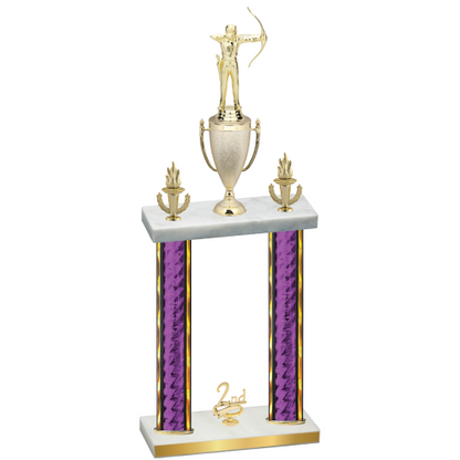 Double Purple Glacier Second Place Archery Trophy