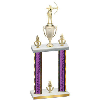 Double Purple Glacier Victory Archery Trophy