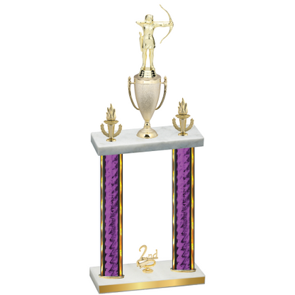 Double Purple Glacier Second Place Archery Trophy