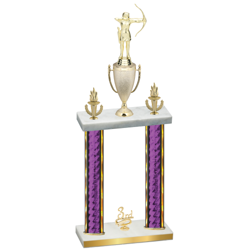 Double Purple Glacier Third Place Archery Trophy