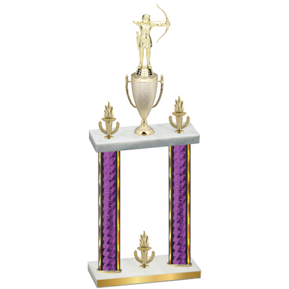 Double Purple Glacier Victory Archery Trophy
