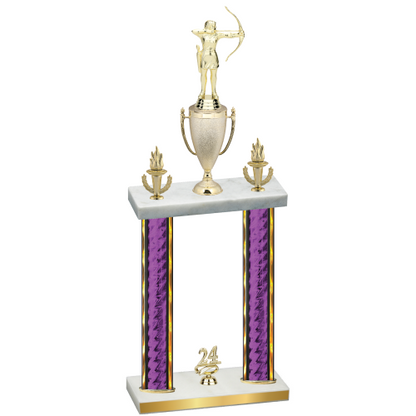 Double Purple Glacier Year Archery Trophy
