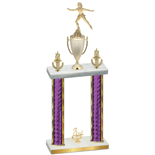Double Purple Glacier Third Place Skater Trophy
