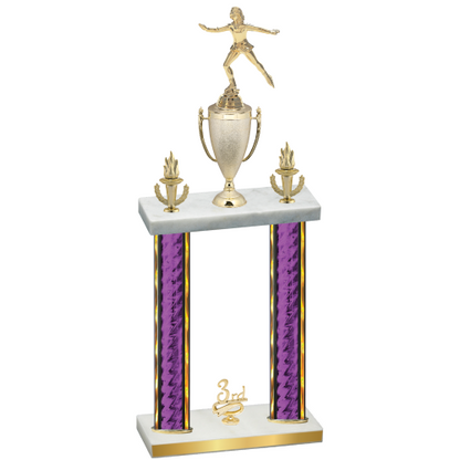 Double Purple Glacier Third Place Skater Trophy