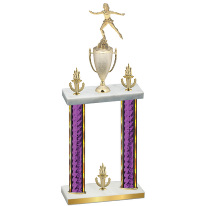 Double Purple Glacier Victory Skater Trophy