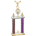 Double Purple Glacier Fourth Place Weights Trophy
