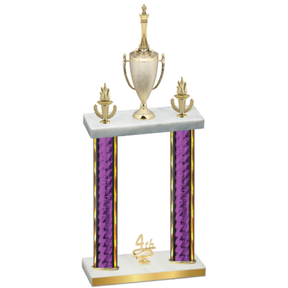 Double Purple Glacier Fourth Place Chess Trophy