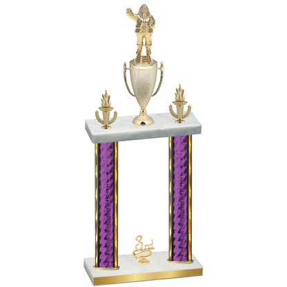 Double Purple Glacier Third Place Holiday Trophy