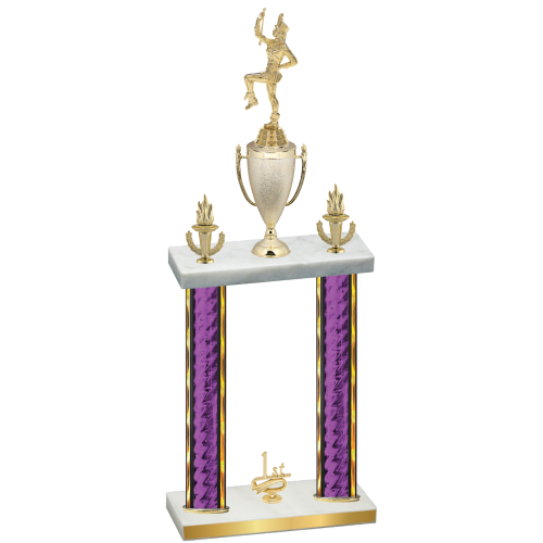 Double Purple Glacier First Place Majorette Trophy