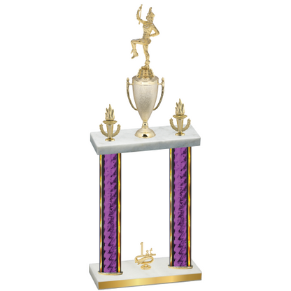 Double Purple Glacier First Place Majorette Trophy