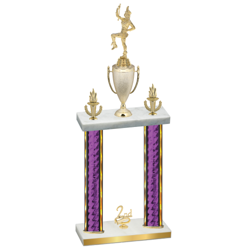 Double Purple Glacier Second Place Majorette Trophy