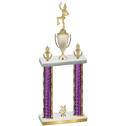 Double Purple Glacier Year Majorette Trophy