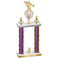 Double Purple Glacier Year Fishing Trophy