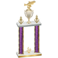 Double Purple Glacier Fourth Place Fishing Trophy