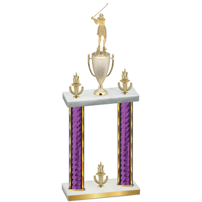 Double Purple Glacier Victory Golf Trophy