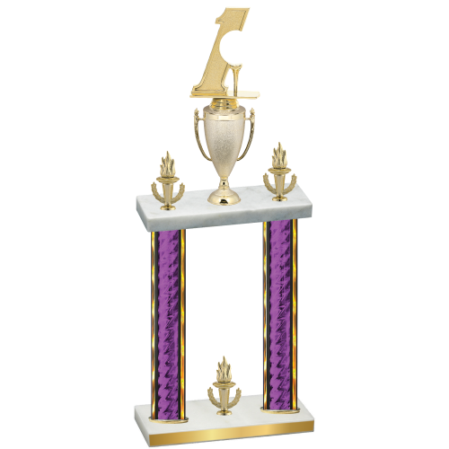 Double Purple Glacier Victory Golf Trophy