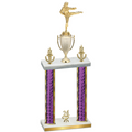 Double Purple Glacier Year Karate Trophy