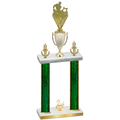 Double Green Glacier Second Place Rugby Trophy