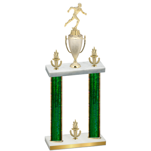 Double Green Glacier Victory Running Trophy