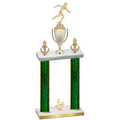 Double Green Glacier Fourth Place Running Trophy