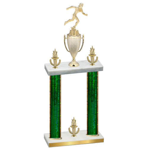 Double Green Glacier Victory Running Trophy