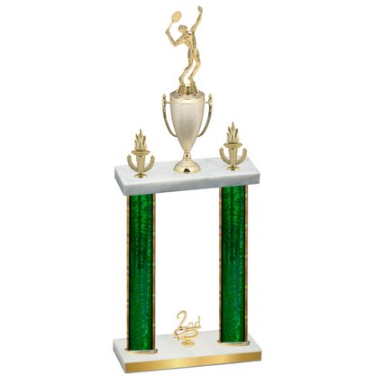 Double Green Glacier Second Place Tennis Trophy