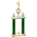 Double Green Glacier Third Place Tennis Trophy