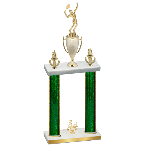 Double Green Glacier Third Place Tennis Trophy
