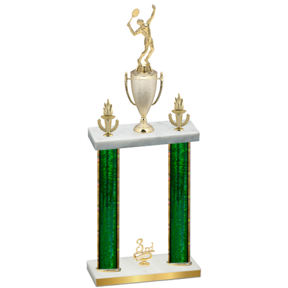 Double Green Glacier Third Place Tennis Trophy
