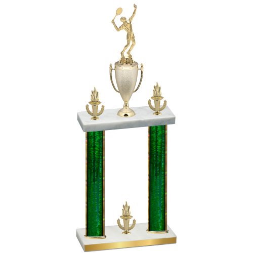 Double Green Glacier Victory Tennis Trophy