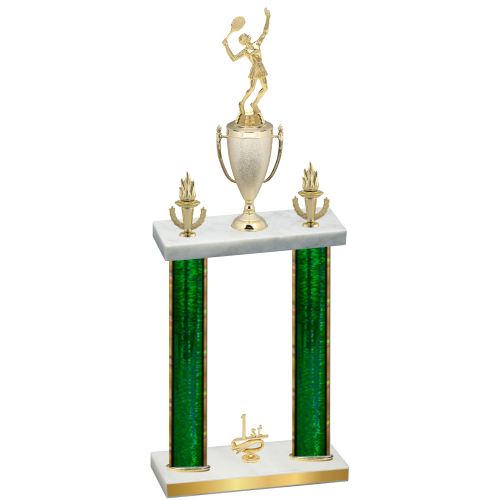 Double Green Glacier First Place Tennis Trophy