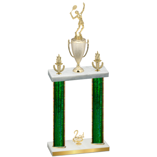 Double Green Glacier Second Place Tennis Trophy