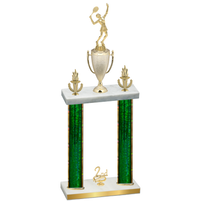 Double Green Glacier Second Place Tennis Trophy