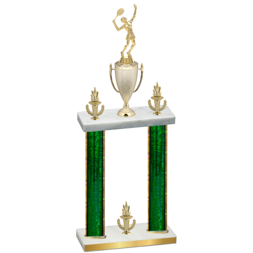 Double Green Glacier Victory Tennis Trophy