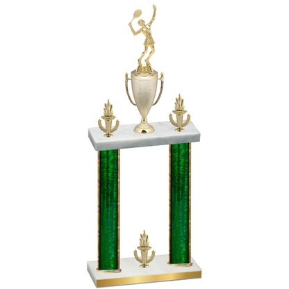 Double Green Glacier Victory Tennis Trophy