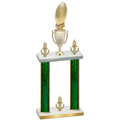 Double Green Glacier Victory Football Trophy