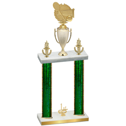 Double Green Glacier First Place Tennis Trophy
