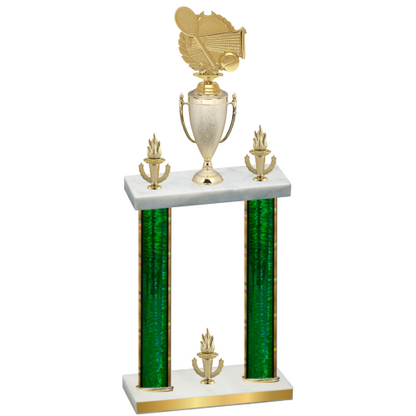Double Green Glacier Victory Tennis Trophy