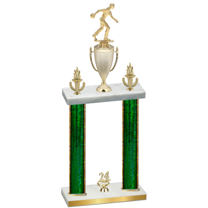 Double Green Glacier Year Bowling Trophy