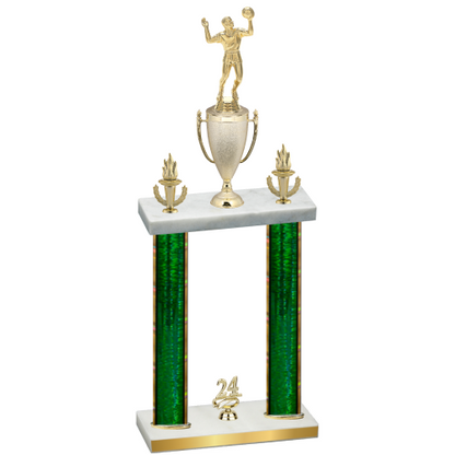 Double Green Glacier Year Volleyball Trophy