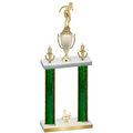 Double Green Glacier Third Place Tennis Trophy