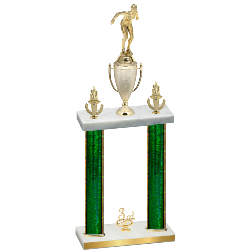 Double Green Glacier Third Place Tennis Trophy