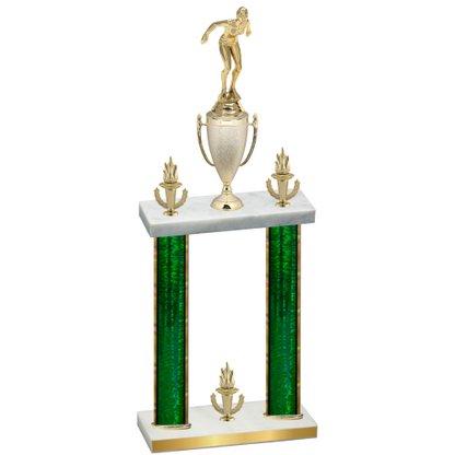 Double Green Glacier Victory Tennis Trophy