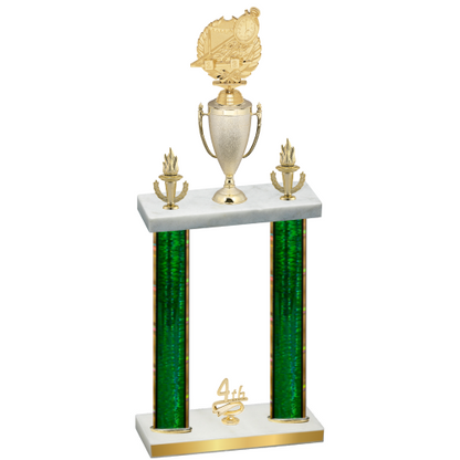 Double Green Glacier Fourth Place Swimming Trophy