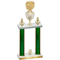 Double Green Glacier Year Cheerleading Trophy