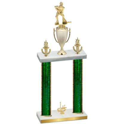 Double Green Glacier First Place Hockey Trophy